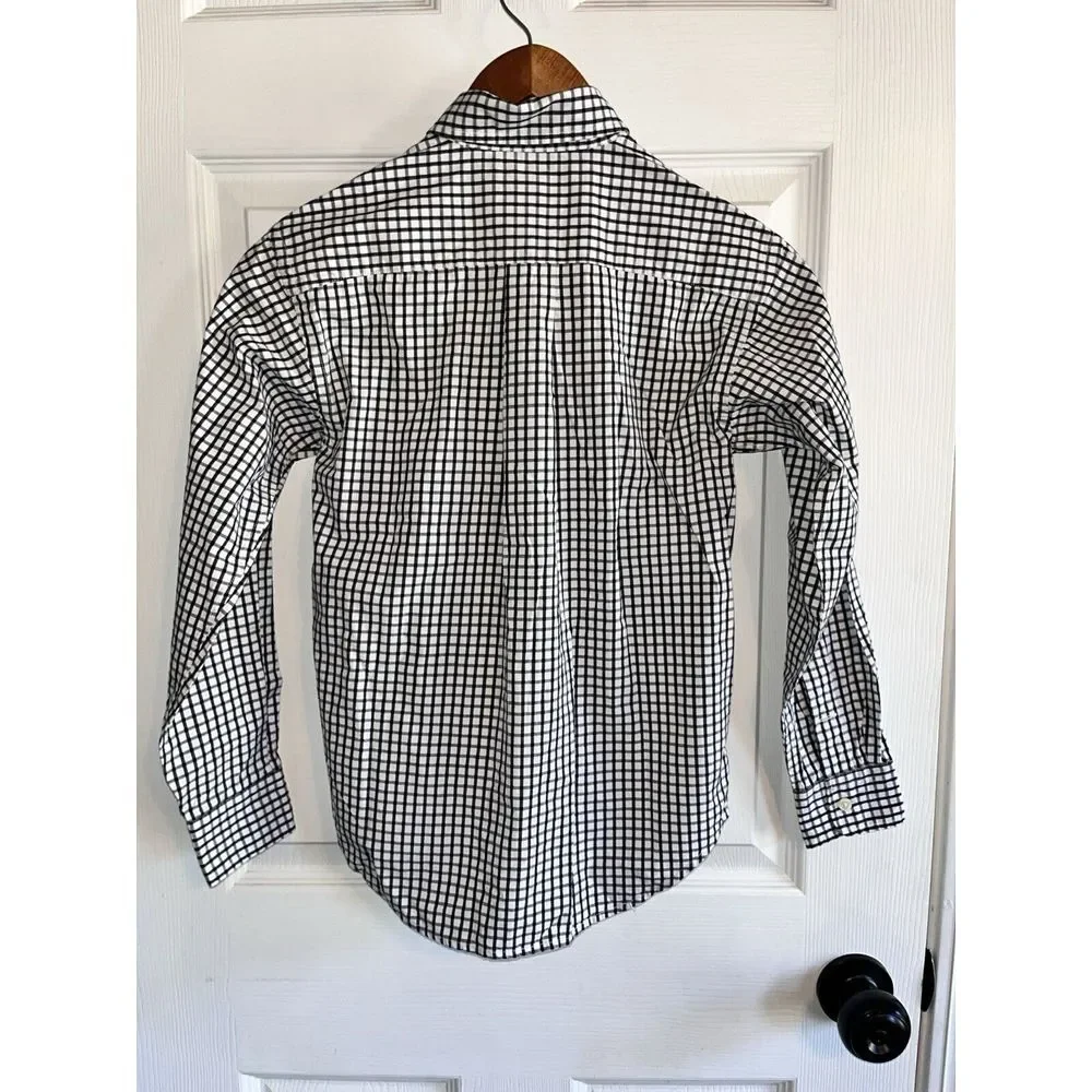 Set of 2 Youth Gingham Check Long Sleeve Vineyard Vines Ralph Lauren Boys‎ S